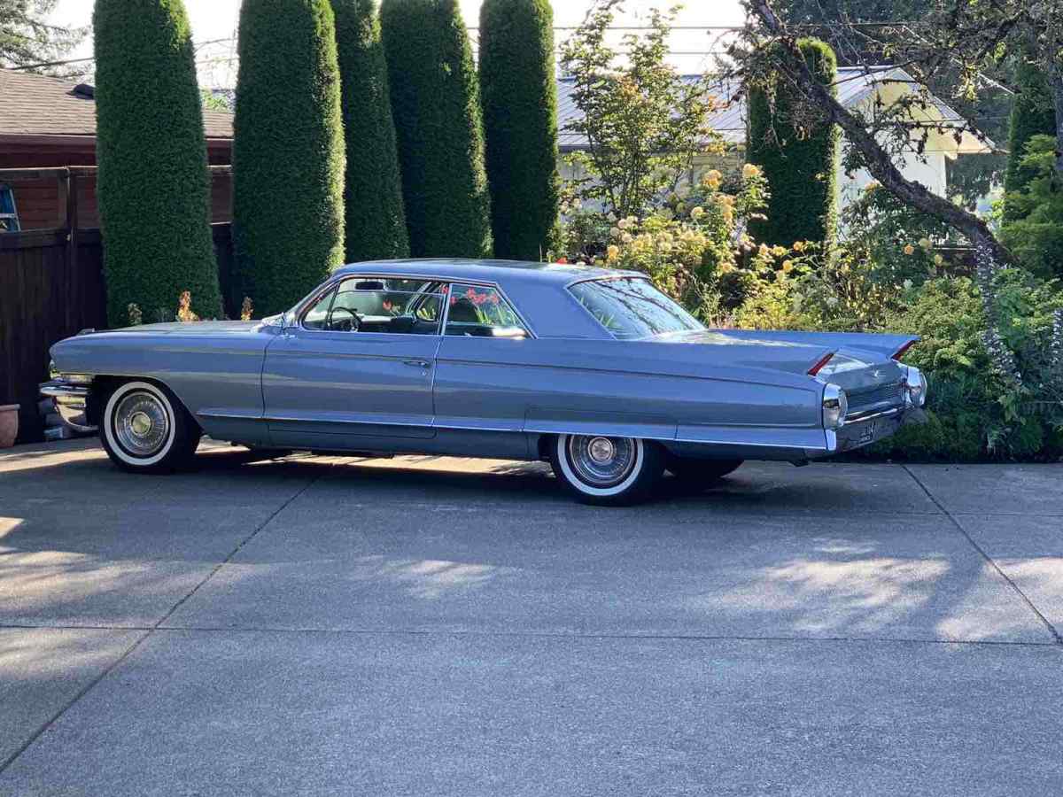 1962 cadillac deville coupe coupe blue rwd automatic coupe de ville