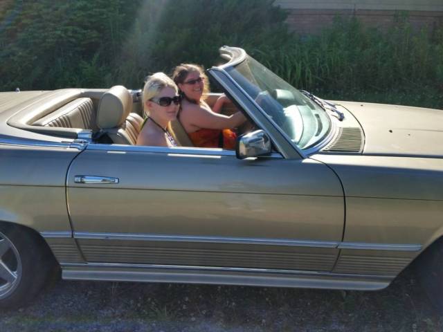 1985 mercedes benz 380 sl roadster turns heads
