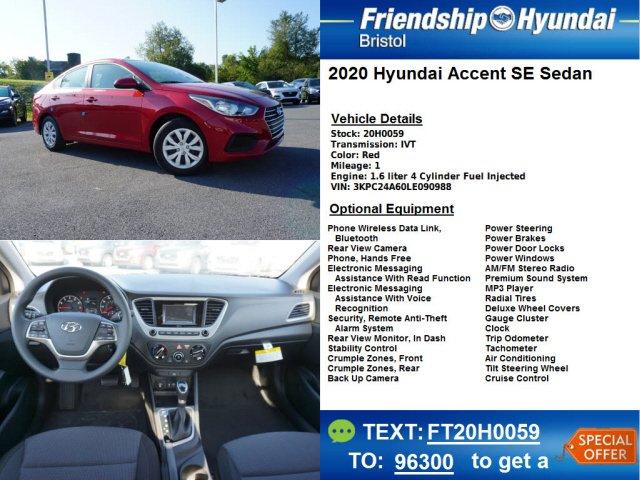 new 2020 hyundai accent se bristol, tn 37620 for sale in bristol, tennessee