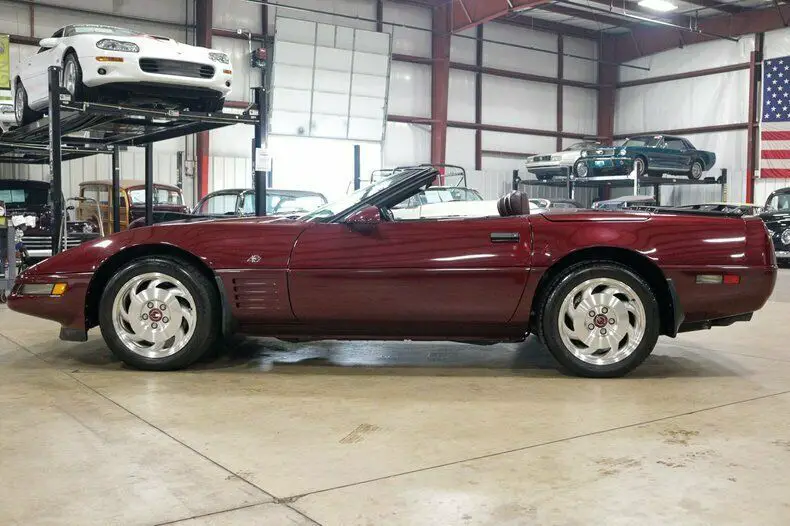 1993 chevrolet corvette 40th anniversary 43745 miles ruby red convertible lt1 v8