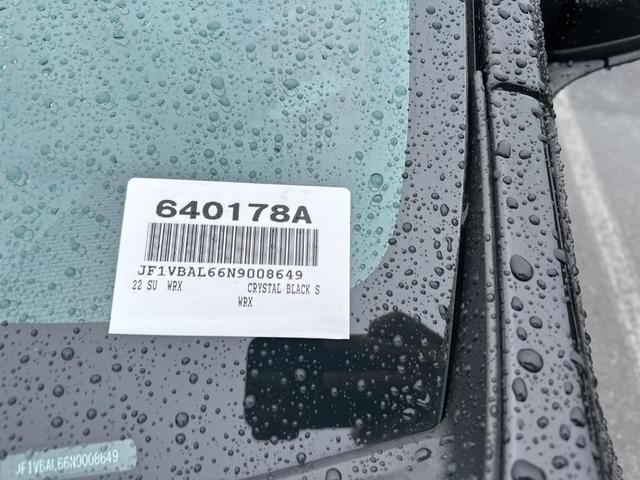 2022 subaru wrx limited