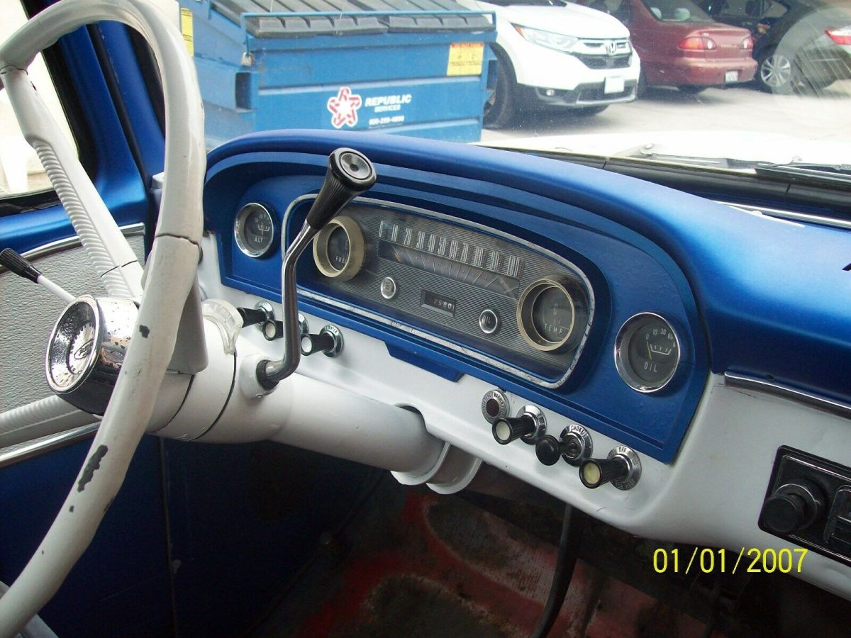 1966 ford f-100 custom cab gray in color