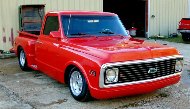 1971 chevy c10 pro pickup truck 502 bbc air ride frame off house kolors c10 gmc