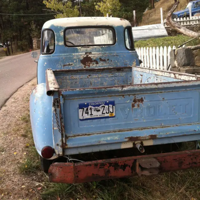 1954 chevy 5 window deluxe 3100 1/2 ton pickup truck with rare 4 speed hydramati