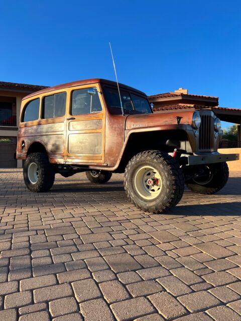 1948 willys jeep wagon brown 4wd manual