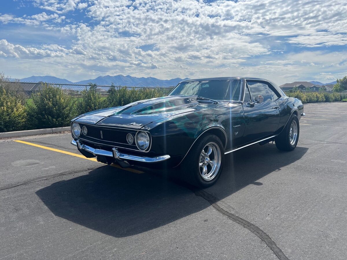 1967 chevrolet camaro coupe black rwd manual standard