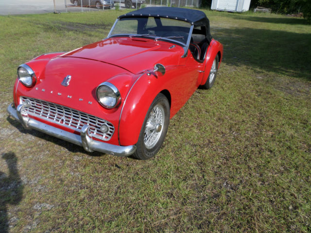 1959 triumph tr3 a. body off restoration less than 3 years ago. wire wheels