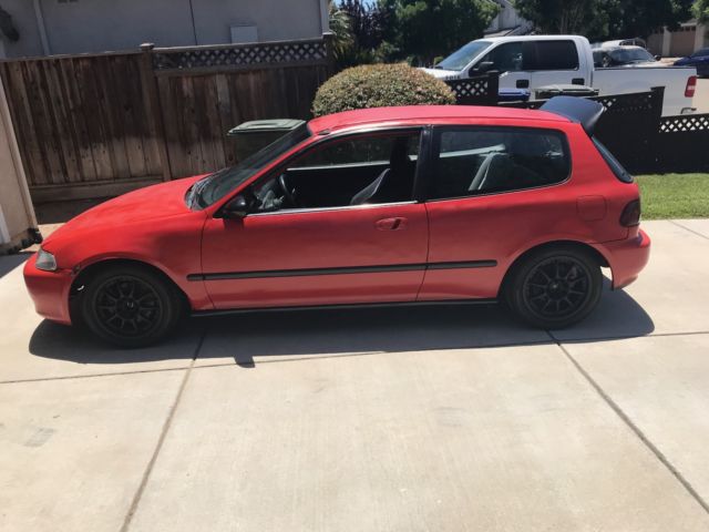 1993 honda civic dx eg hatchback no reserve, turbo, tons of extras