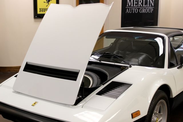 used 1984 ferrari 308 gts quattrovalvole white targa 2.9l v8 32v dohc 5-speed ma
