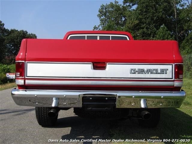 1983 chevrolet c/k 10 k10 silverado square body 4x4 97805 miles red pickup truc