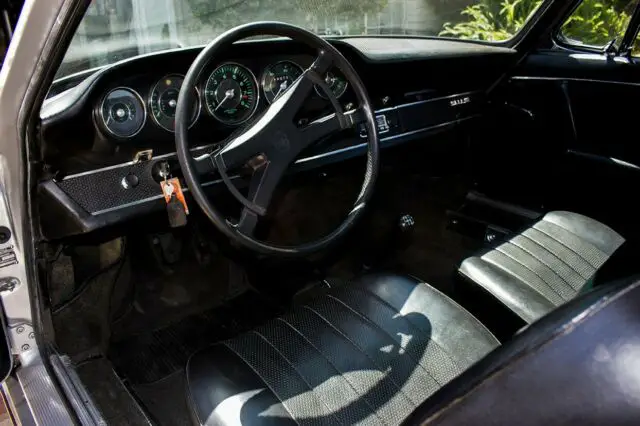 1967 porsche 911s coupe factory sunroof silver paint black leathere rare 1/523