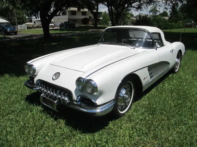 1960 corvette convertible with air conditioning older frame off restoration
