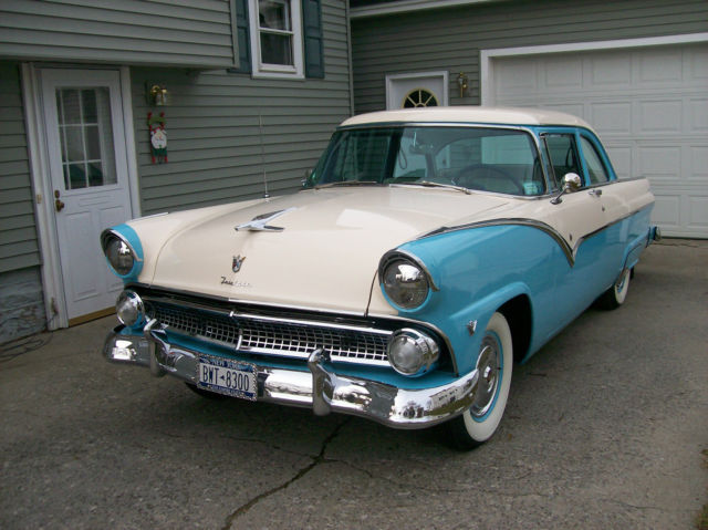 1955 ford 2 door club sedan clean leadsled cruiser continental kit