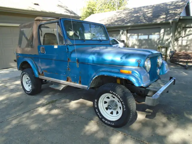 1983 jeep cj-7 limited, extremly rare, rebuilt engine, needs restoration
