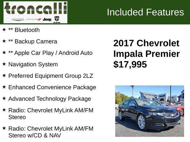 2017 chevrolet impala premier 2lz