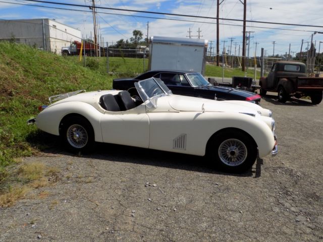 custom 1952 jaguar xk120 w/only 7140 miles 302 v8