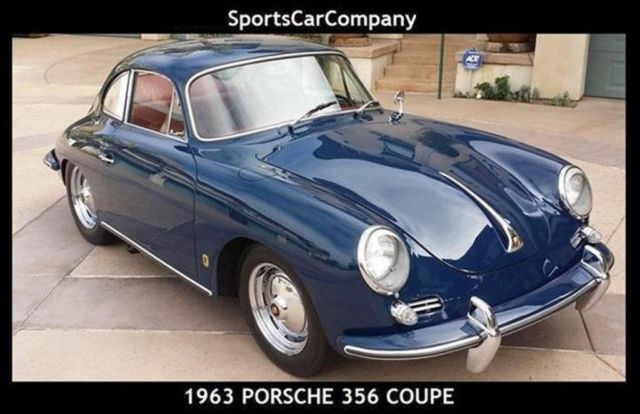 1963 porsche 356b/1600t6 coupe restored matching number california collector car