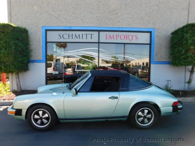 1977 porsche 911 s targa, 33k original miles, ice green