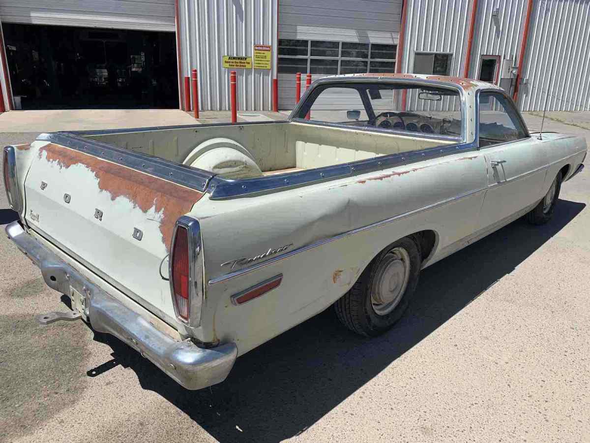 1968 ford ranchero pickup white rwd manual