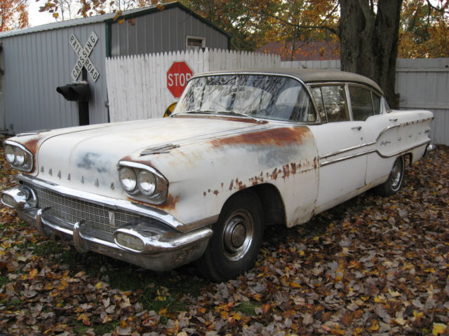 1958 pontiac chieftain 4 door barn find project