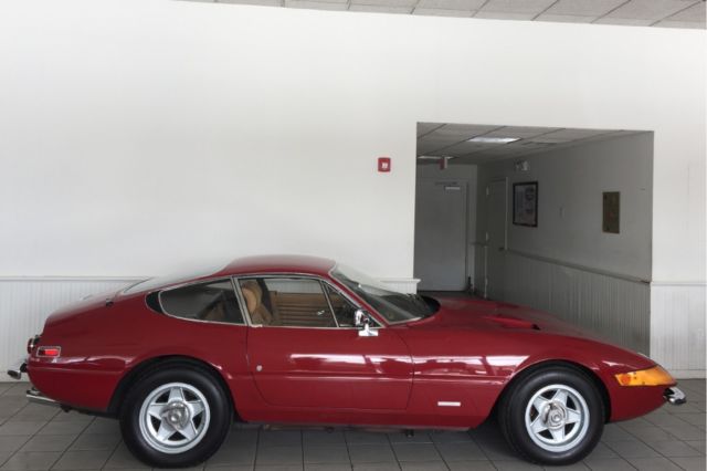 1973 ferrari 365 gtb4 daytona 44579 miles red coupe 12 cylinder manual