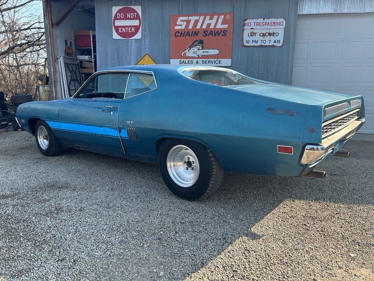 1970 ford torino blue gt