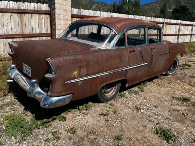 1955 chevrolet bel air sedan green rwd manual