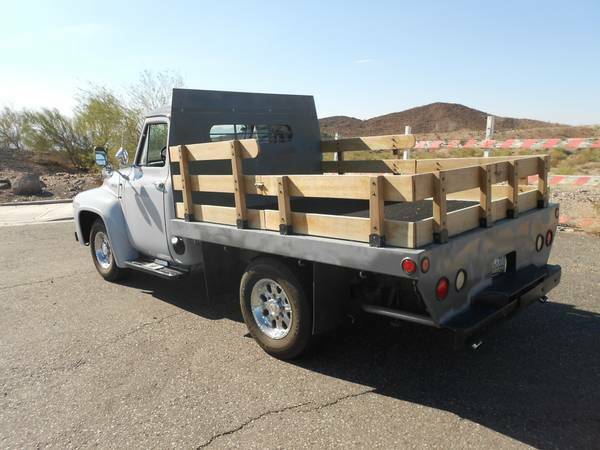 1954 ford f250 flatbed stake bed truck v8 auto