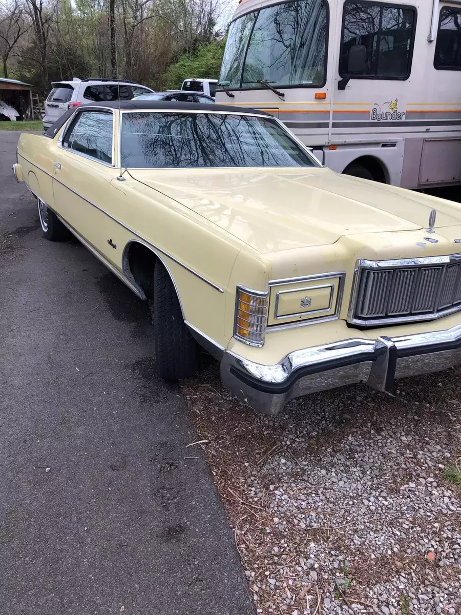 1975 mercury grand marquis coupe yellow chrome