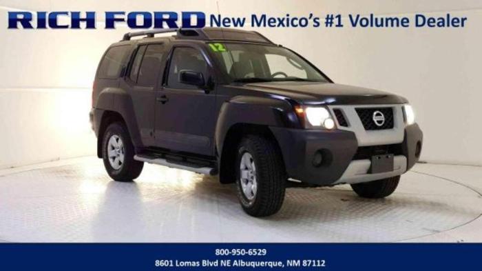 2012 nissan xterra s 4x4 s 4dr suv 5a for sale in albuquerque, new mexico