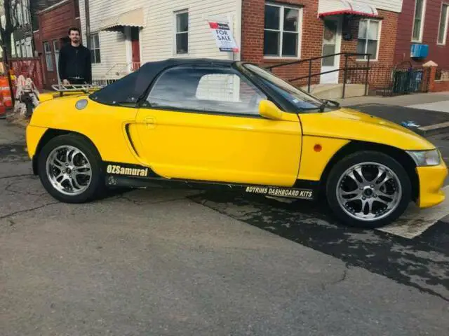1991 honda beat pp1 kei convertible yellow 5 speed jdm rhd