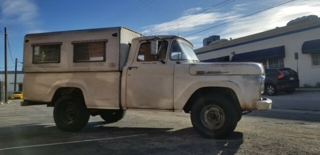 1960 ford f100 custom cab california truck nice patina v8