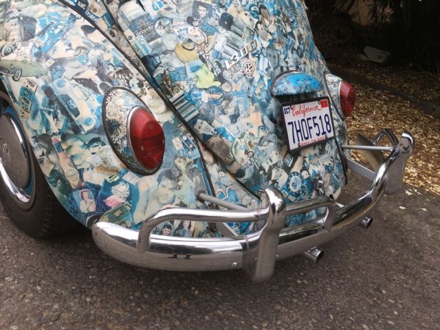 1966 vw volkswagen beetle art car. very unique driver. no reserve!