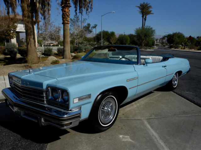 1975 buick lesabre custom convertible only 93717 miles 455 rocket v8 no reserve
