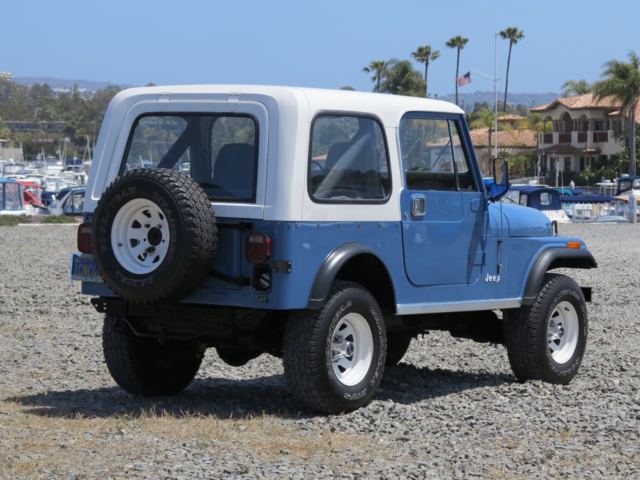 1981 jeep cj-7 - montana blue - one california owner - collector condition