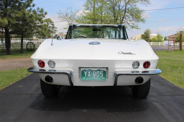 1964 chevrolet corvette roadster 365 hp 4-speed numbers matching survivor 2 top