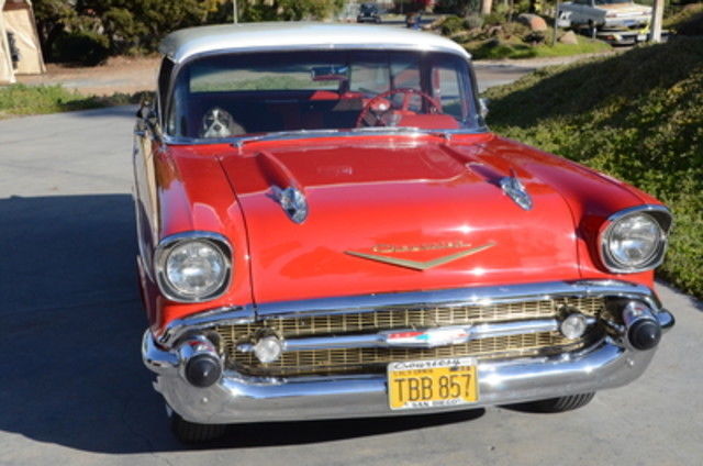 1957 chevy bel air nomad 2 door station wagon, restored, original 283!