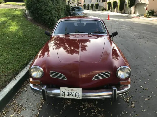 1973 volkswagen karmann ghia 3 speed auto shift, rust free