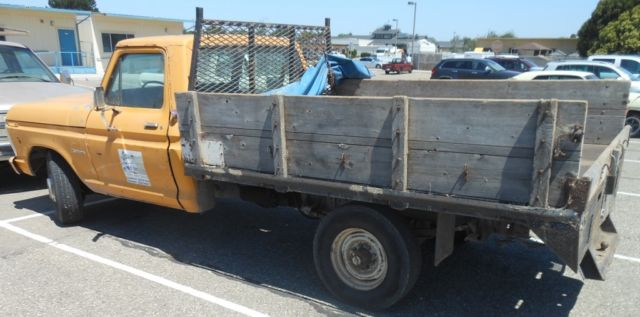 1975 ford f-350 custom flat bed dump truck - rtauctions**