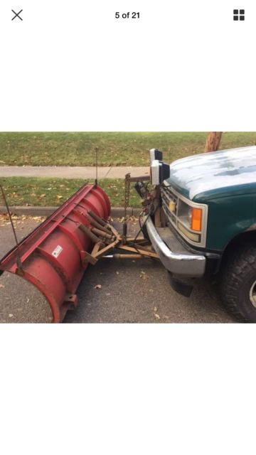 1990 chevrolet silverado/cheyenne snowplow truck! 4x4, k2500!