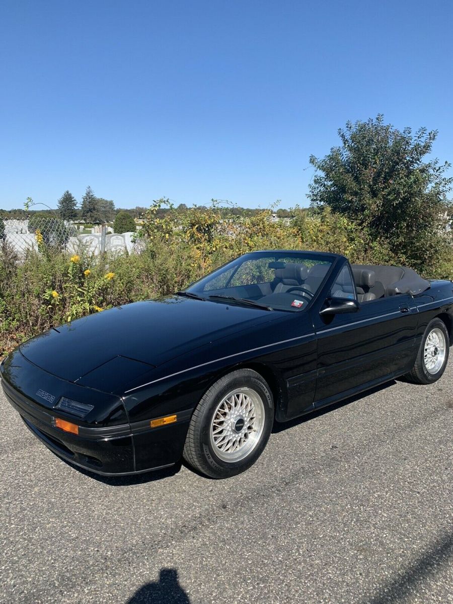 1988 mazda rx-7 convertible black rwd manual black