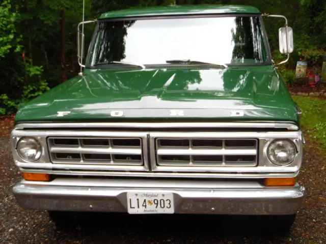 vintage 1971 ford f100 custom pickup 8ft bed, 302 v8 automatic