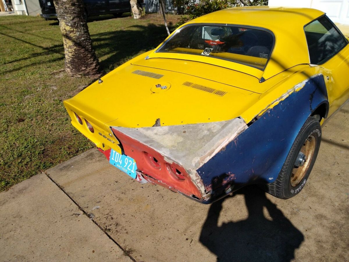 1972 chevy corvette convertible project hotrod barn find was 4-speed a/c