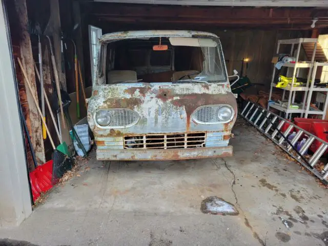 1966 ford econoline van white rwd manual