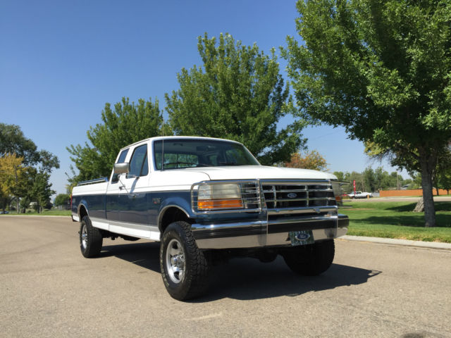 1993 ford f-250 xlt 4x4 super-cab long box with only 88.000 actual miles