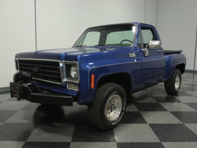 tough box chevy 4x4, 350 v8, auto, duals, pwr front discs, pwr steer, winch!!