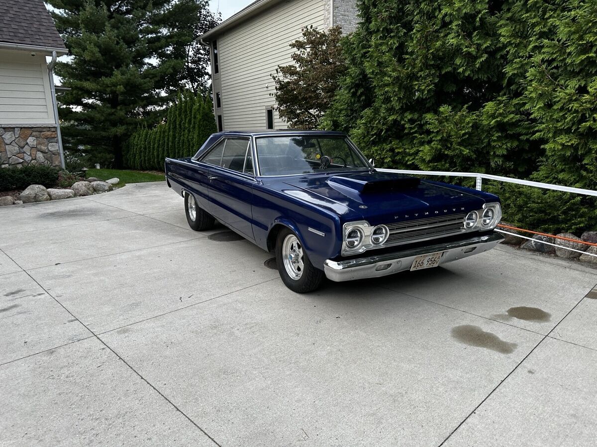 1967 plymouth belvedere blue