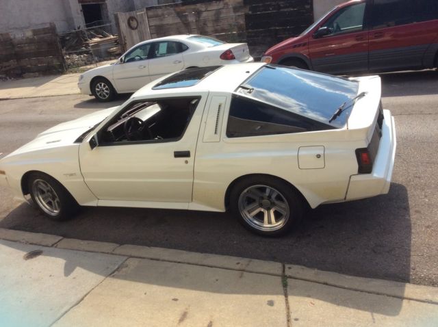 rare! 1989 chrysler conquest tsi shp turbo(mitsubishi starion) white 78k mi sqc