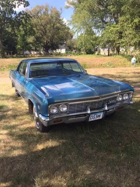 1966 blue chevy caprice, 4dr, low miles, everything original, 2nd owner