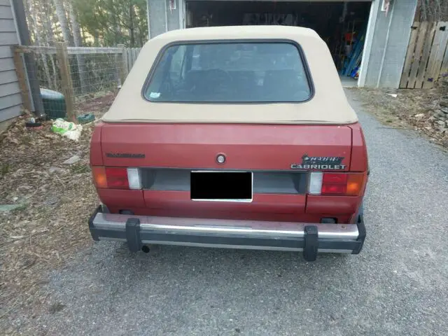 1981 volkswagen rabbit convertible cabriolet cabby